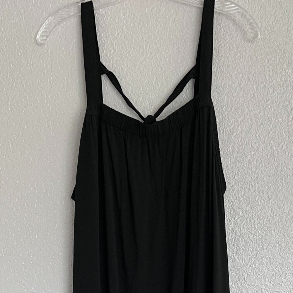 Old Navy (Circa 2013) Vintage Black Full Strappy Sleeveless Maxi Dress XXL‎ (2X)